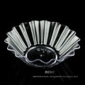 Tableware Plastic Disk Disposable Saucer Fluted Plastic Serving Dish